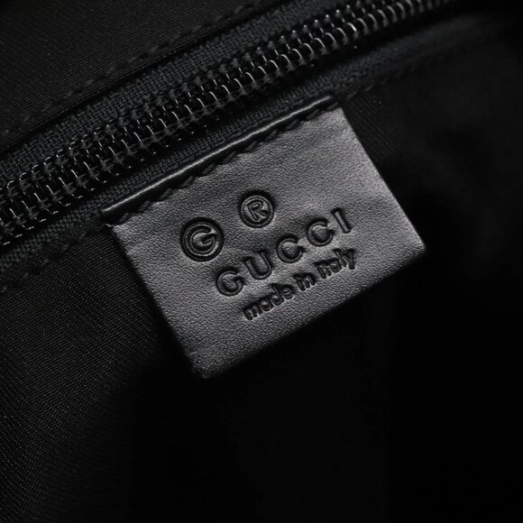 GUCCI GG Canvas Tote Bag Outlet Black Silver 180450 Auth ep10324 - Picture 14 of 16